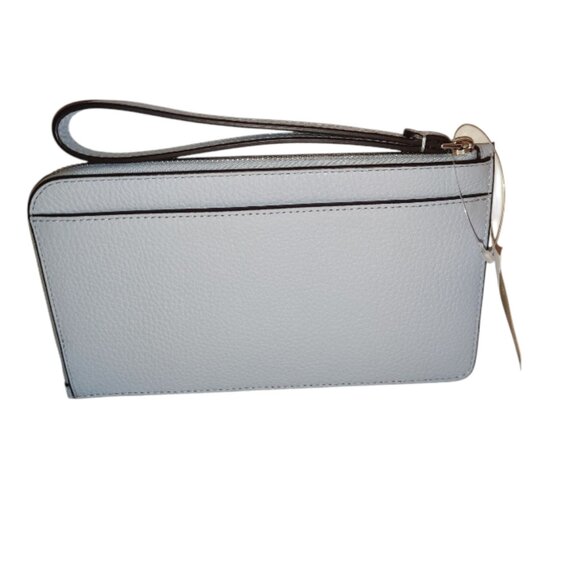Kate Spade Lucy Medium L Zip Around Wristlet In Serentity 404 - Picture 2 of 4